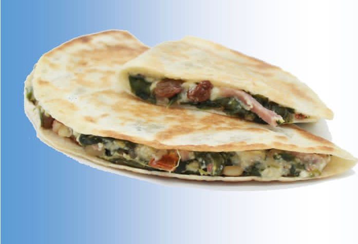 PIADINA ESPINACS I PINYONS